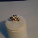 14k Goldplated childrens teddy bear ring size 1.25