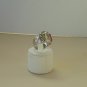 14K White Gold plated Multi color Cz Guadalupe Ring Lifetime warranty