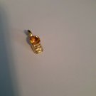14k gold plated November birthstone baby shoe