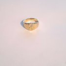 14k Goldplated childrens dollar sign  ring size 2.75