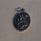 St Michael Medal pray for us with stainless steel cable chain prayer card