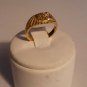 14k Goldplated childrens cz ring size 2