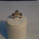 14k Goldplated childrens irish claddagh  ring size 4