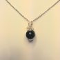 Hand made sterling silver wire wrapped Onyx pendant
