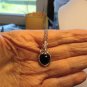Hand made sterling silver wire wrapped Onyx pendant