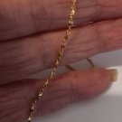 Brand new 14k gold plated twisted nugget ankle bracelet lifetime warranty usa
