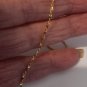 Brand new 14k gold plated twisted nugget ankle bracelet lifetime warranty usa