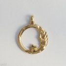 14k gold plated  Moon and Star Pendant Lifetime guarantee warranty