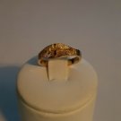14k Goldplated childrens cross ring size 4.25