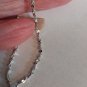 Brand new 14k white gold plated twisted nugget ankle bracelet lifetime warranty