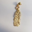 14k gold plated  Our Lady of Guadalupe CZ Pendant Lifetime Warranty