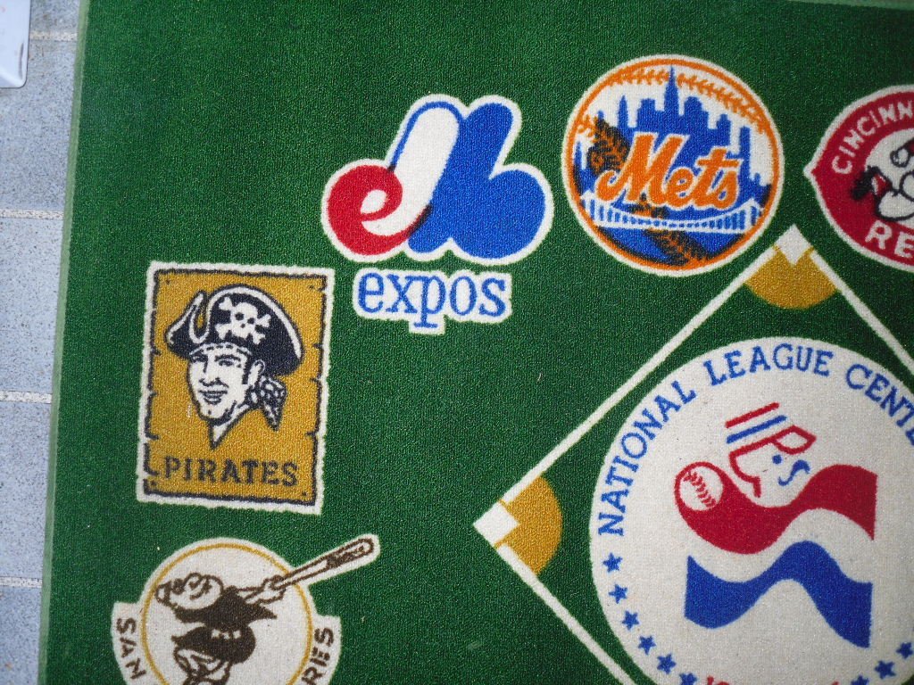 MLB National League 1976 Centennial Rug 36x48 by Bigelow Vintage
