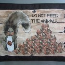 Large Pot Holder Woodsy Camping Do Not Feed the Animals Squirrel