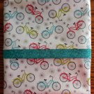 Unique Designs Pillow Case Bicycles Fits Queen or Standard - Handmade