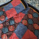 Throw Quilt Patchwork Oriental Rug Design - Handmade Cotton