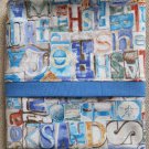 Pair Unique Designs Pillow Case Beach Print Fits Queen or Standard - Handmade