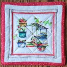 Produce Stand Strawberry Print, Use for Mug Rug, Pot Holder or Casserole Hot Mat