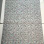 Throw Quilt Diagonal Design Patchwork with White on White Swirl Print Background - Handmade Cotton