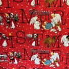 Throw Quilt Reversible Merry Christmas Headline News of Great Joy - One of a Kind Handmade Cotton