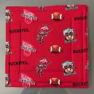 Unique Large Pot Holders, Hot Pads Champions Ohio Buckeyes Football Red Background