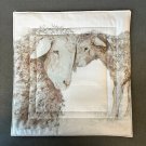 Unique Large Pot Holder Sheep Hot Pad, Casserole Mat - Handmade Cotton