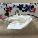 Pocket Tissue Holder Handmade Violets for Purse, Handbag, Travel, Gift, Car, Backpack