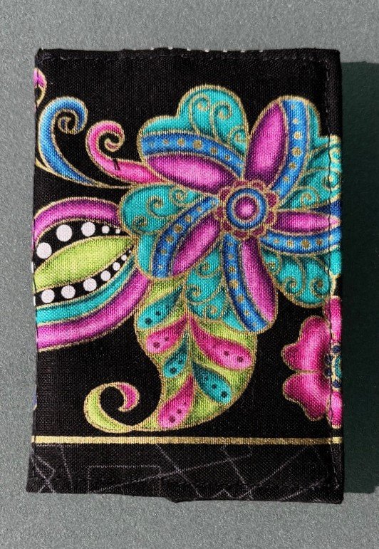 Bright Floral Card Holder for Credit Cards, Gift Cards, Driver s License, I.D. Cards, Cash