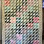 Vintage Style True Scrappy Cotton Patchwork Quilt in Zig Zag Diagonal Design
