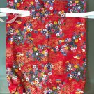Drawstring Bag Red and Gold Waterproof Lining for Food, Swimsuit, Cosmetics, Diapers, Travel Drawstring Bag Red and Gold Waterproof Lining for Food, Swimsuit, Cosmetics, Diapers, Travel