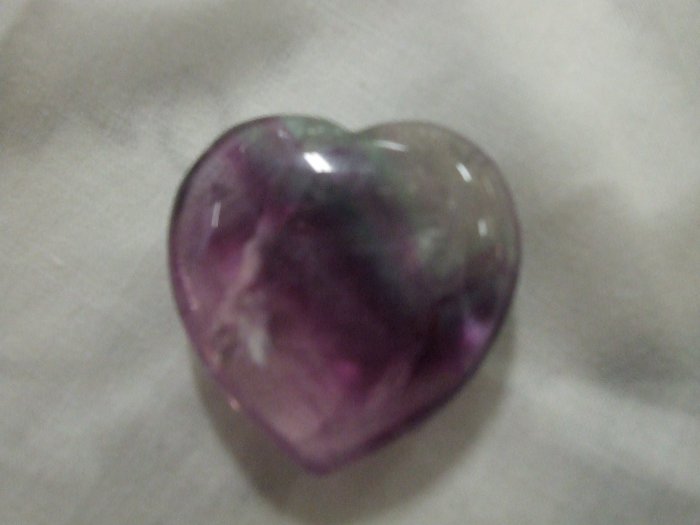 Fluorite Puffed Heart