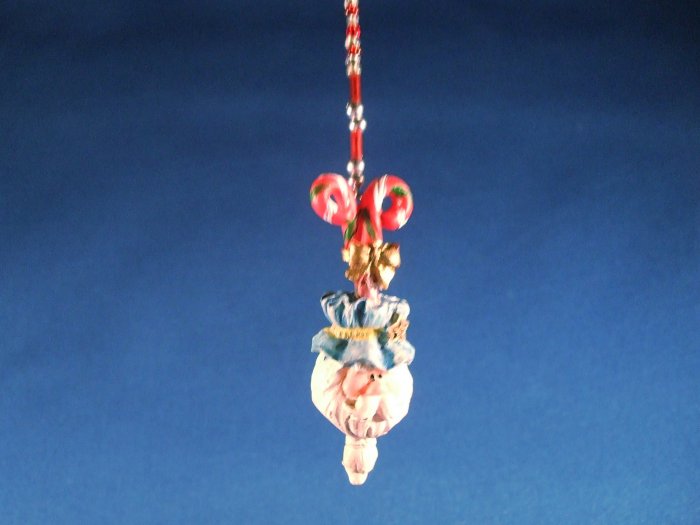 Santa with Candy Canes Fan Pull Hand Crafted