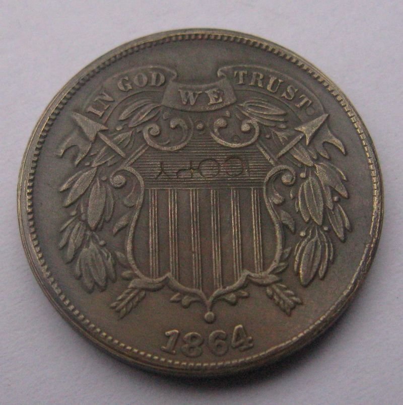 USA Two Cent 1864 copy coins