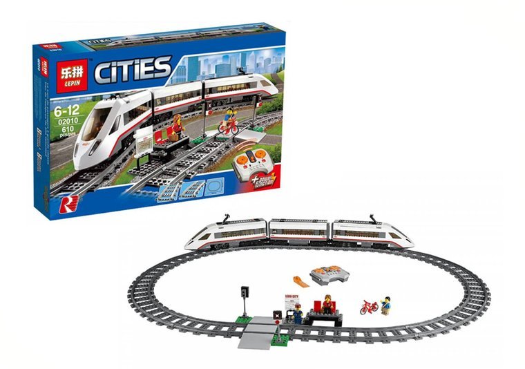 Lepin 02010 High-Speed Passenger Train CITIES block set (965pcs)