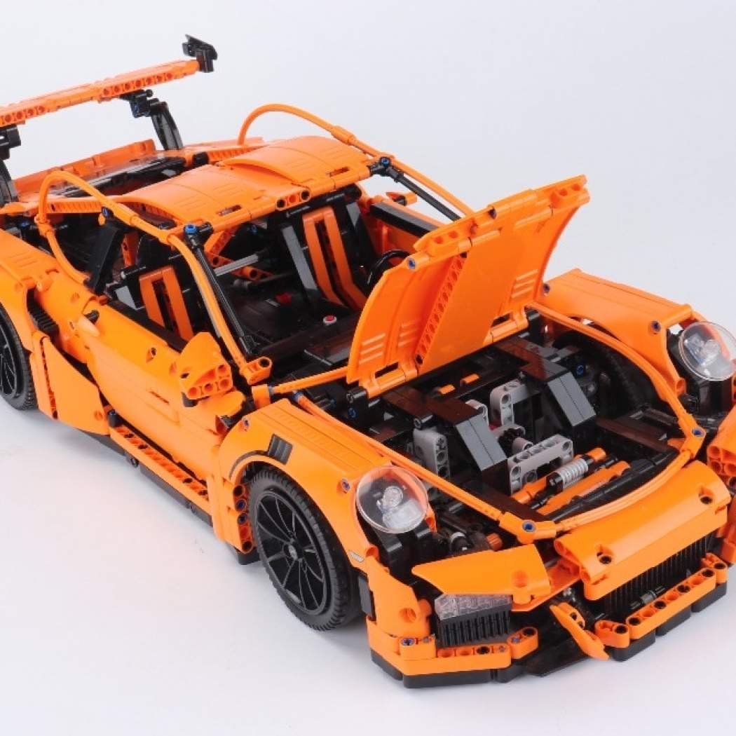 Lepin 20001 Porsche 911 GT3 RS Orange TECHNICIAN Block Set (2704pcs)