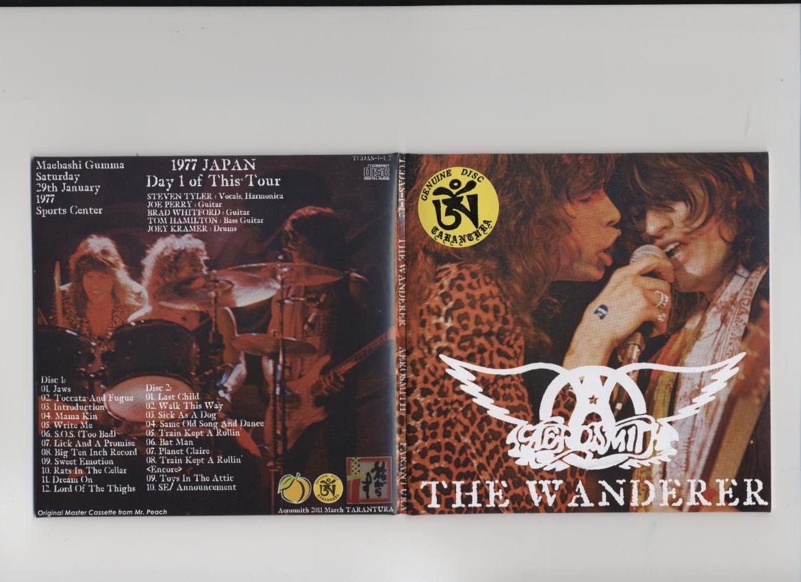 Aerosmith CD - The Wanderer - Gumma 1977
