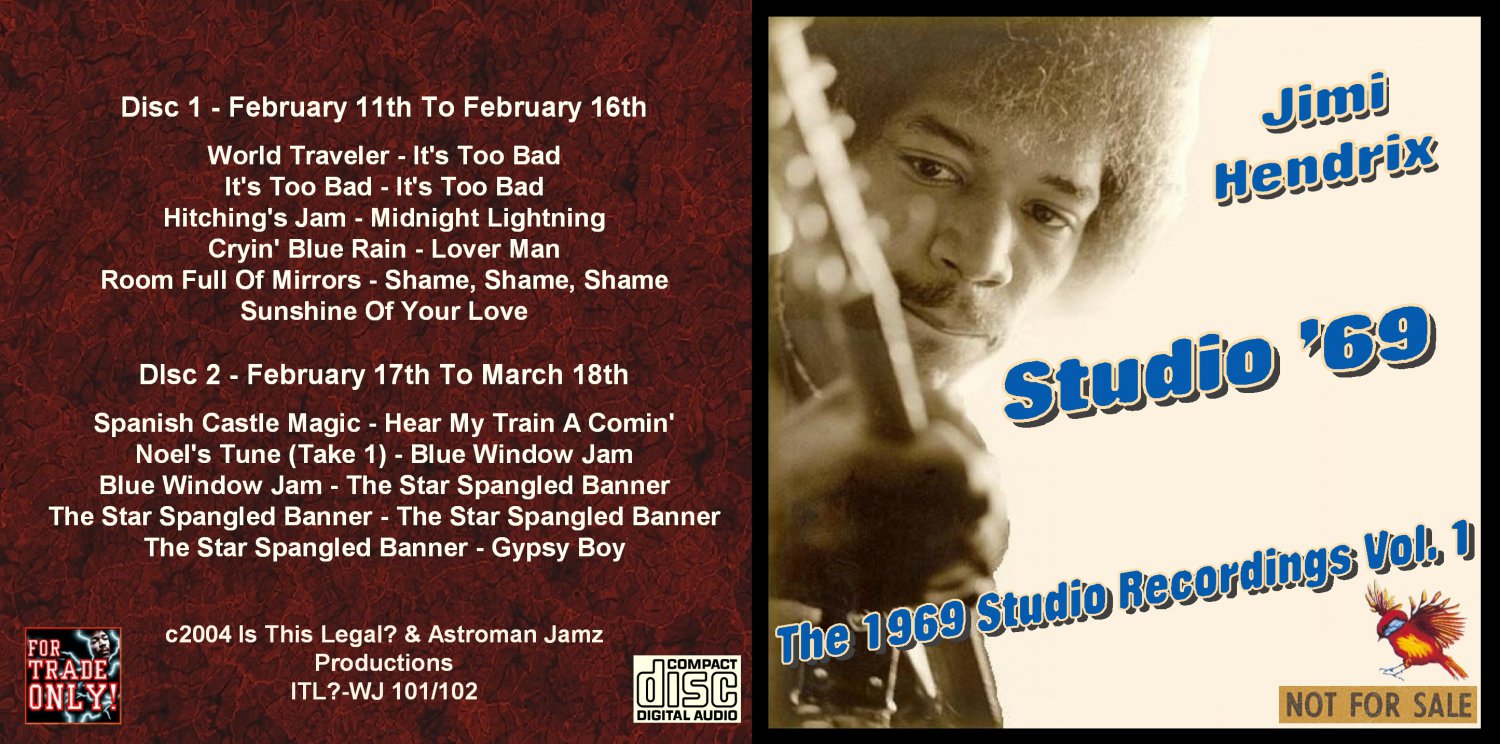 Jimi Hendrix CD - 1969 Studio - Vol. 1