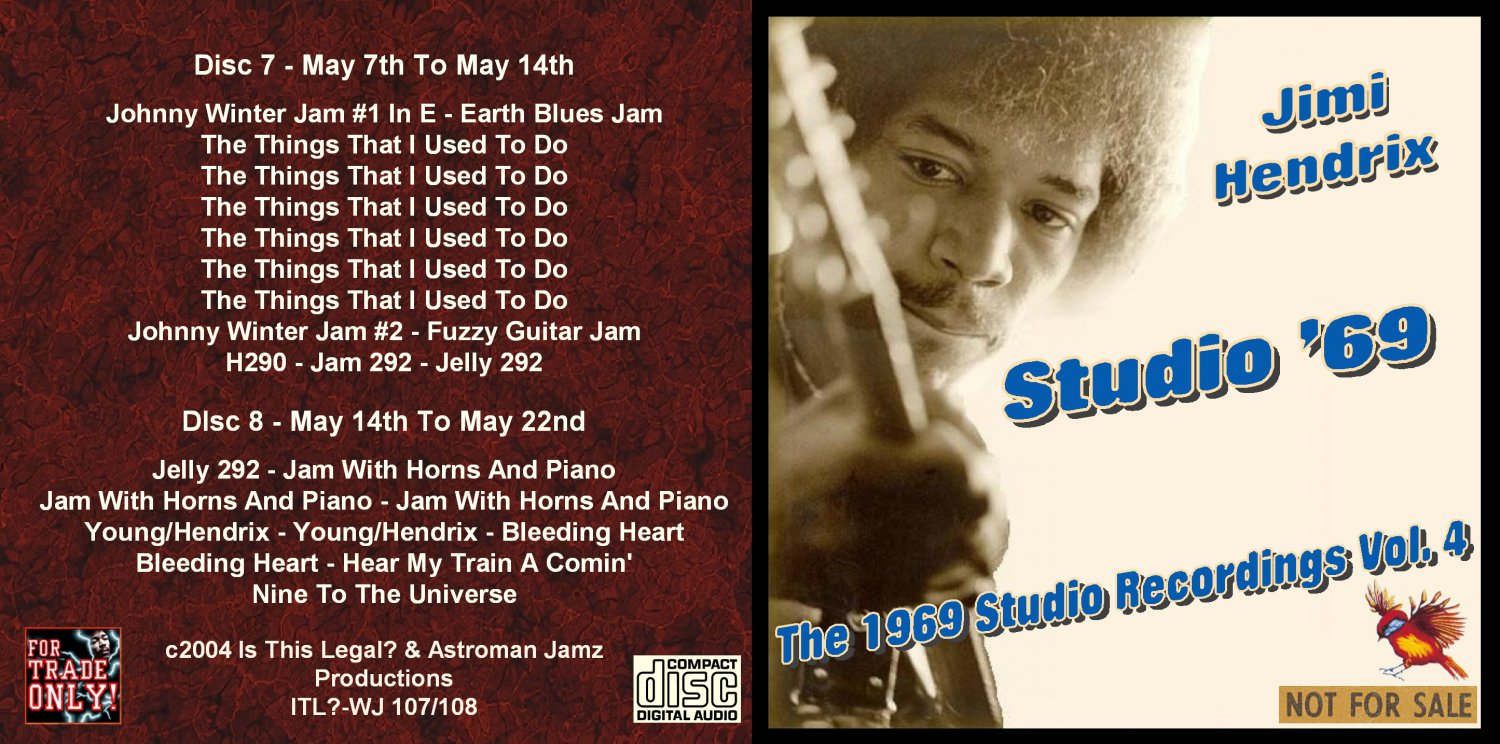Jimi Hendrix CD - 1969 Studio - Vol. 4