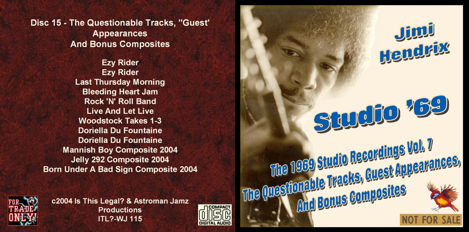 Jimi Hendrix CD - 1969 Studio - Vol. 8