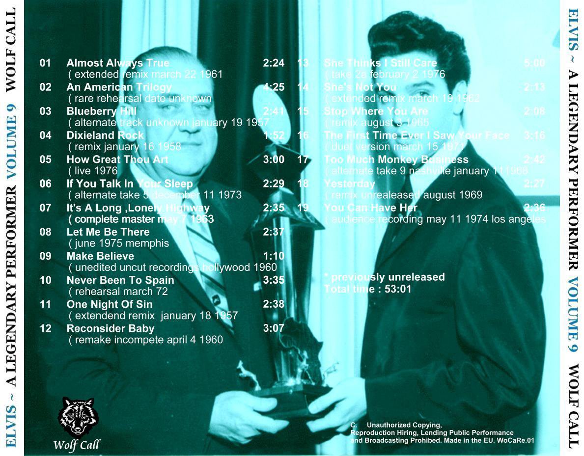 Elvis Presley CD - A Legendary Performer Vol. 9