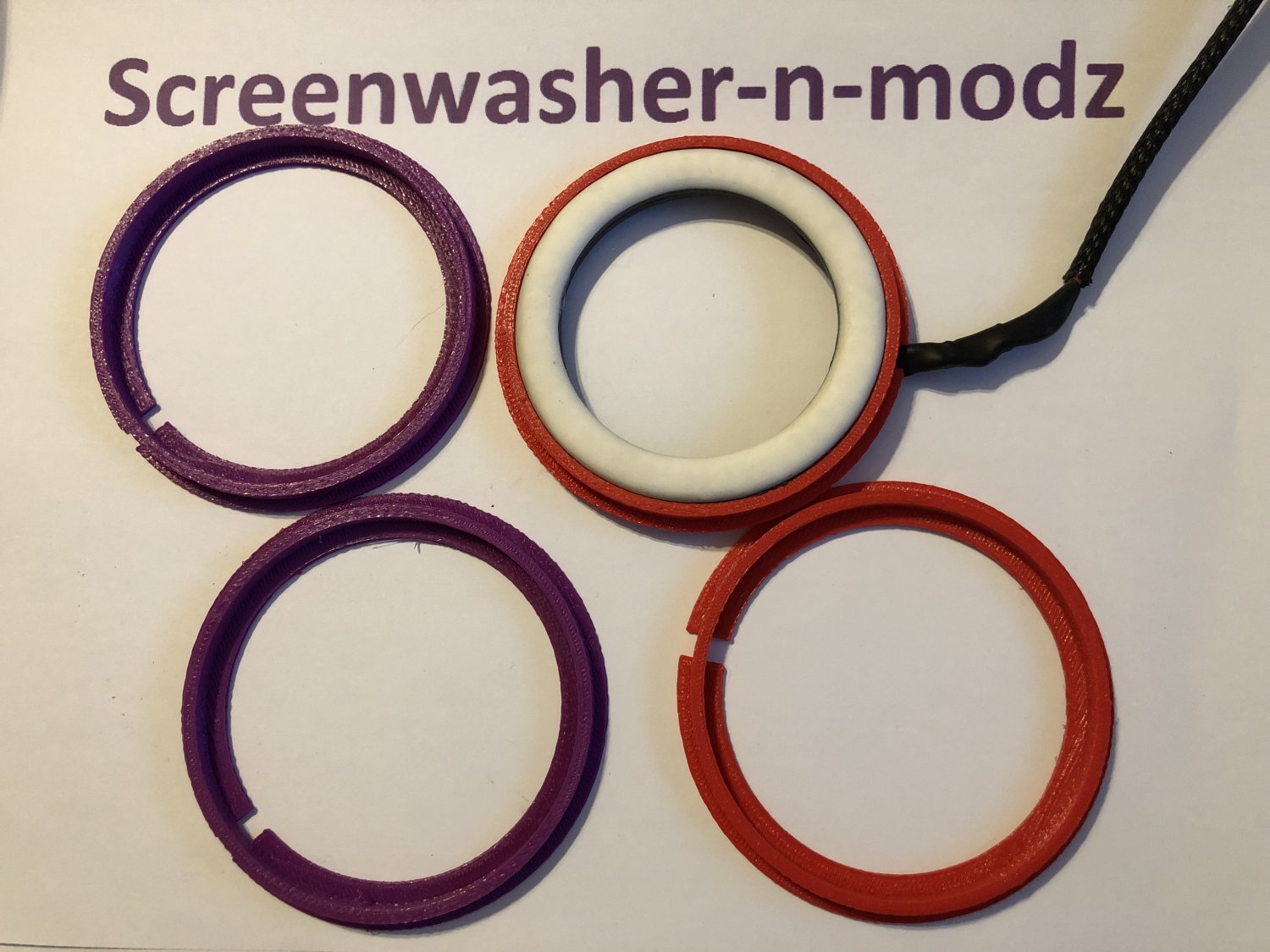 Fiesta st180 halo ring 70 mm insert red