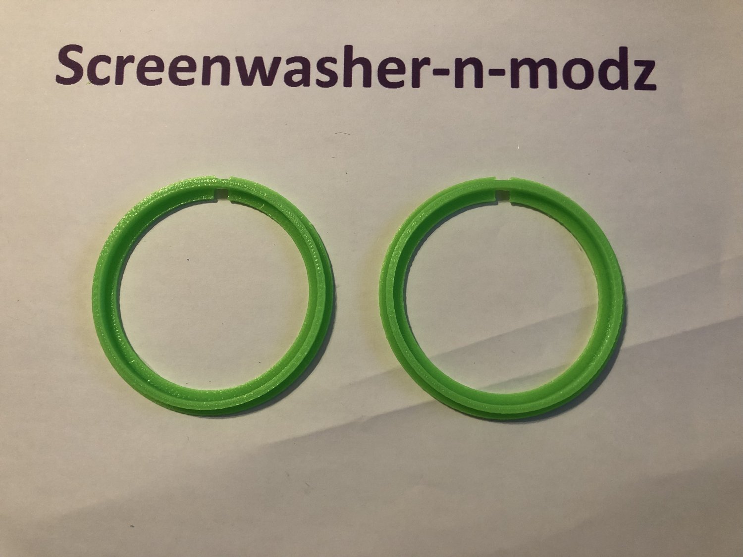 Fiesta st180 halo ring 70 mm insert neon green