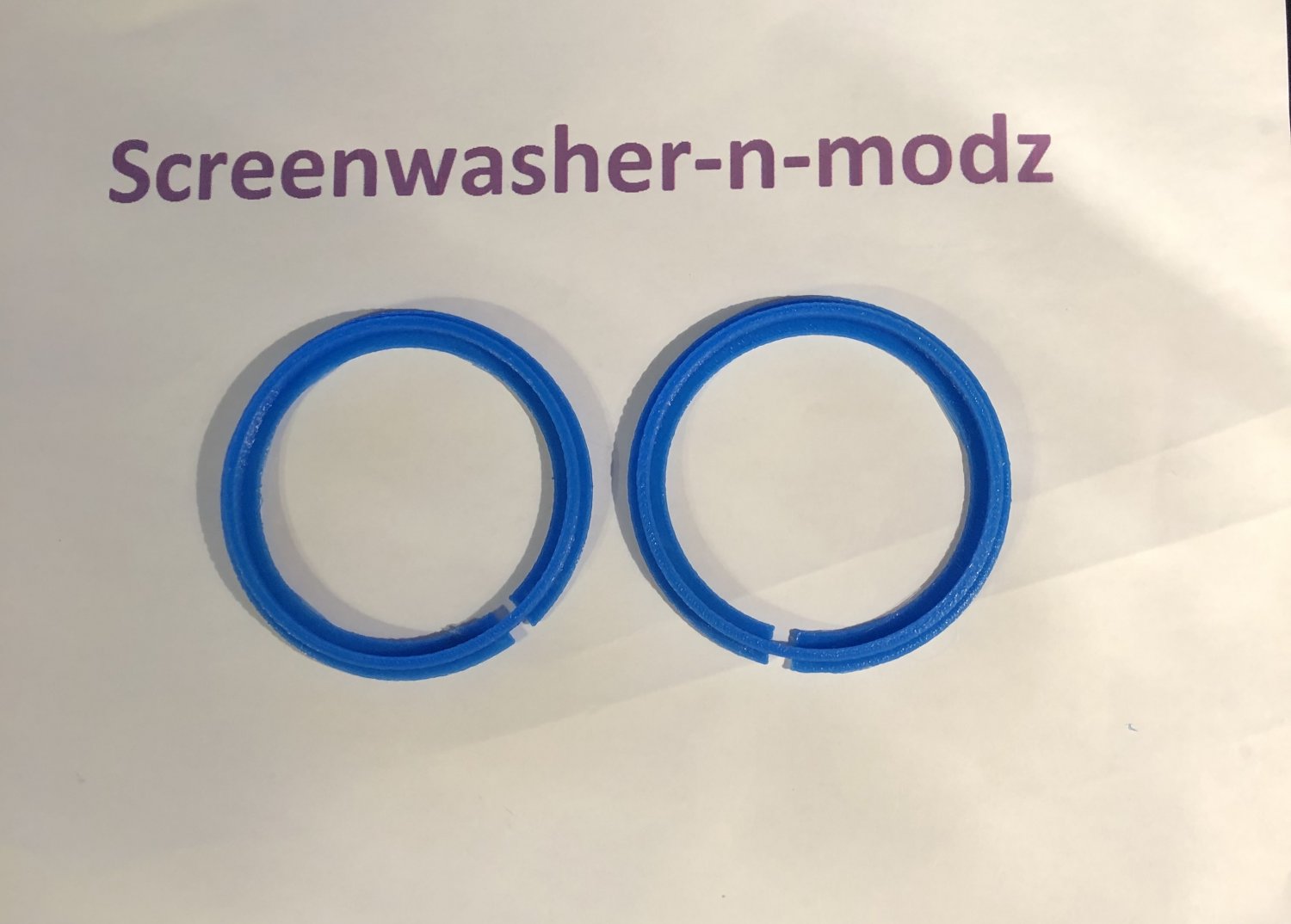Fiesta st180 halo ring 70 mm insert Fluroscent blue