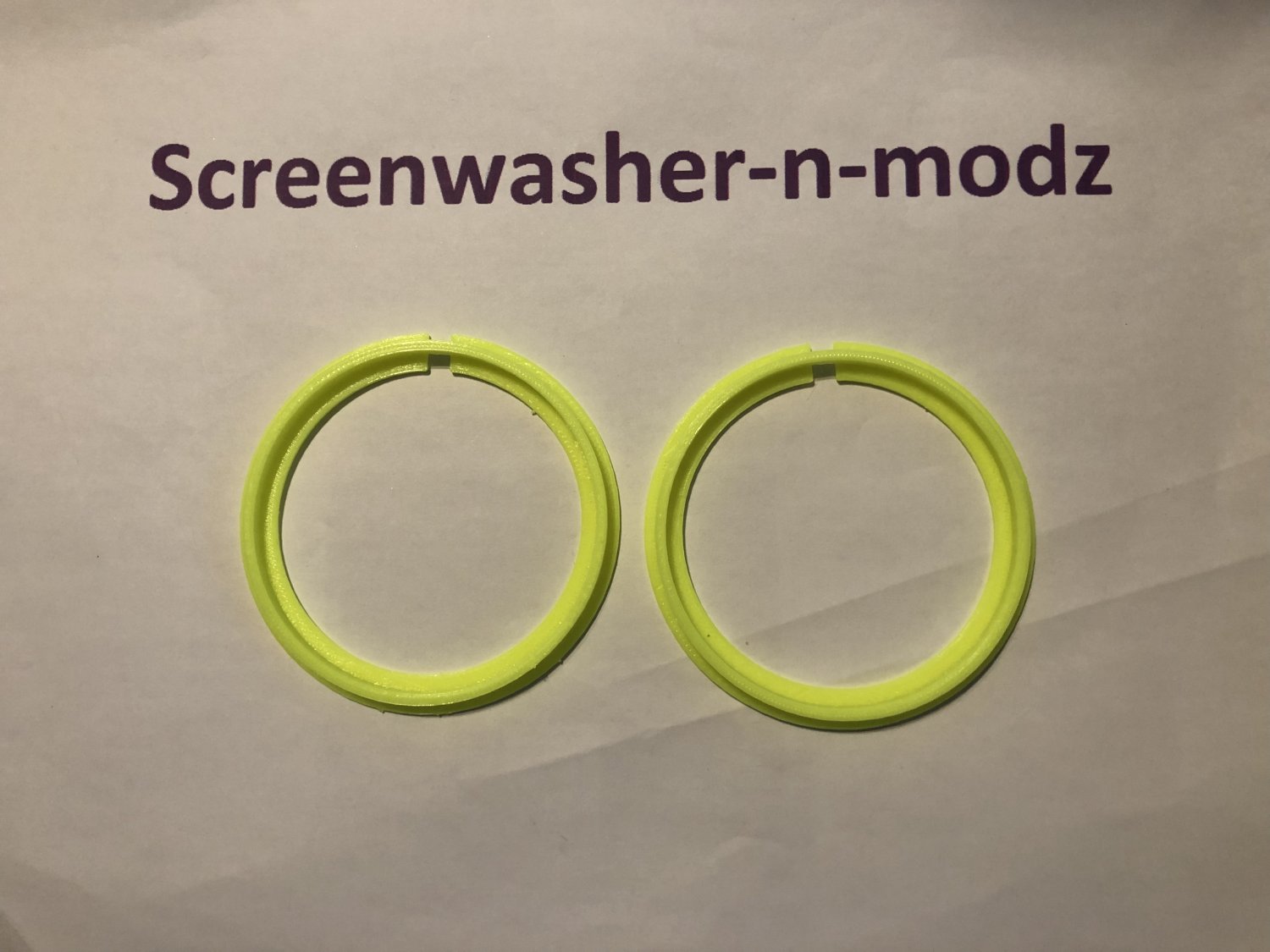 Fiesta st180 halo ring 70 mm insert neon Yellow