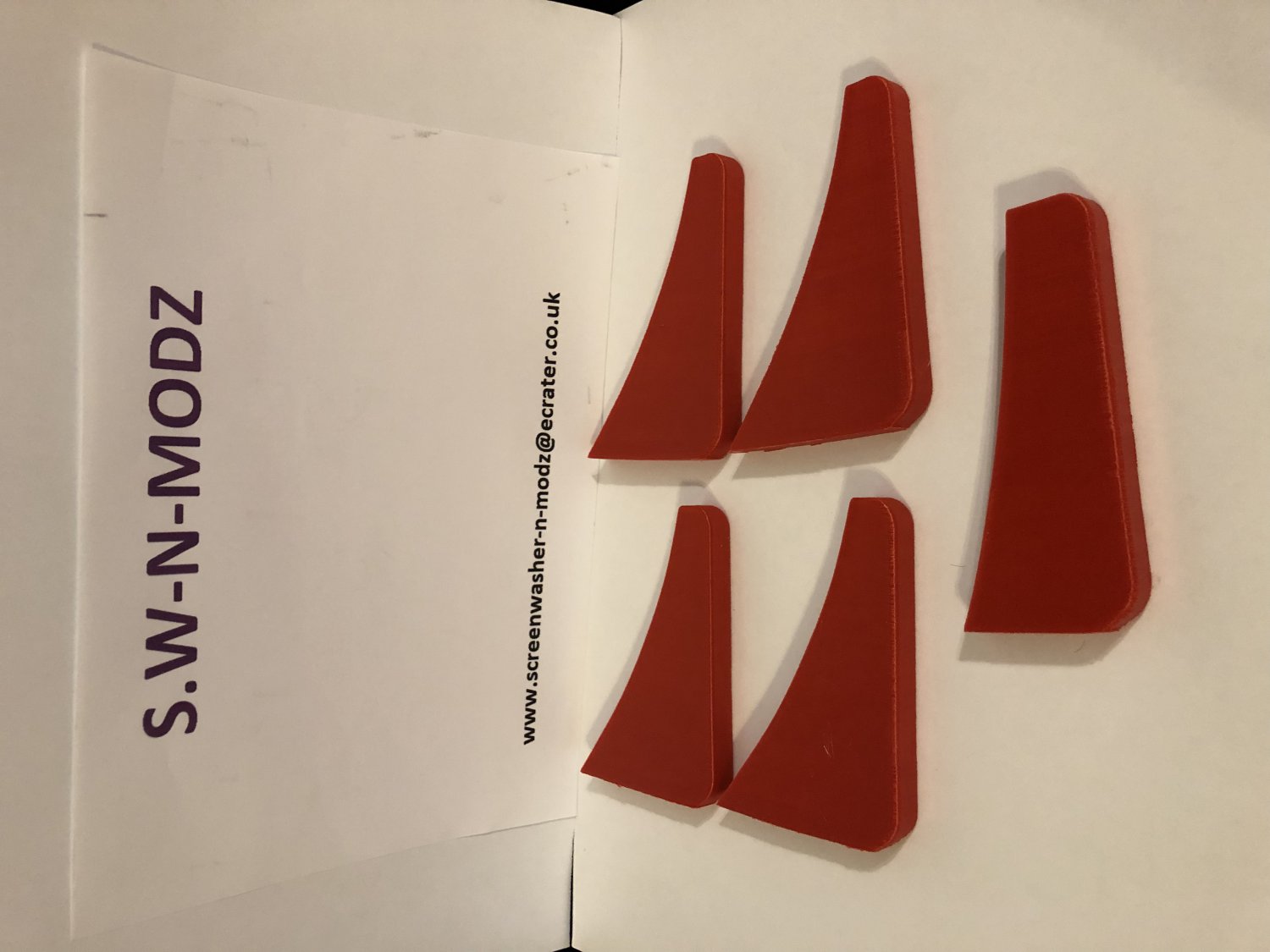 Fiesta st180 rear diffuser fins SET 2 many colours