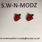 Race Red Ford fiesta mk7/7.5 mist washers painted set of 2 fit PFL or Facelift