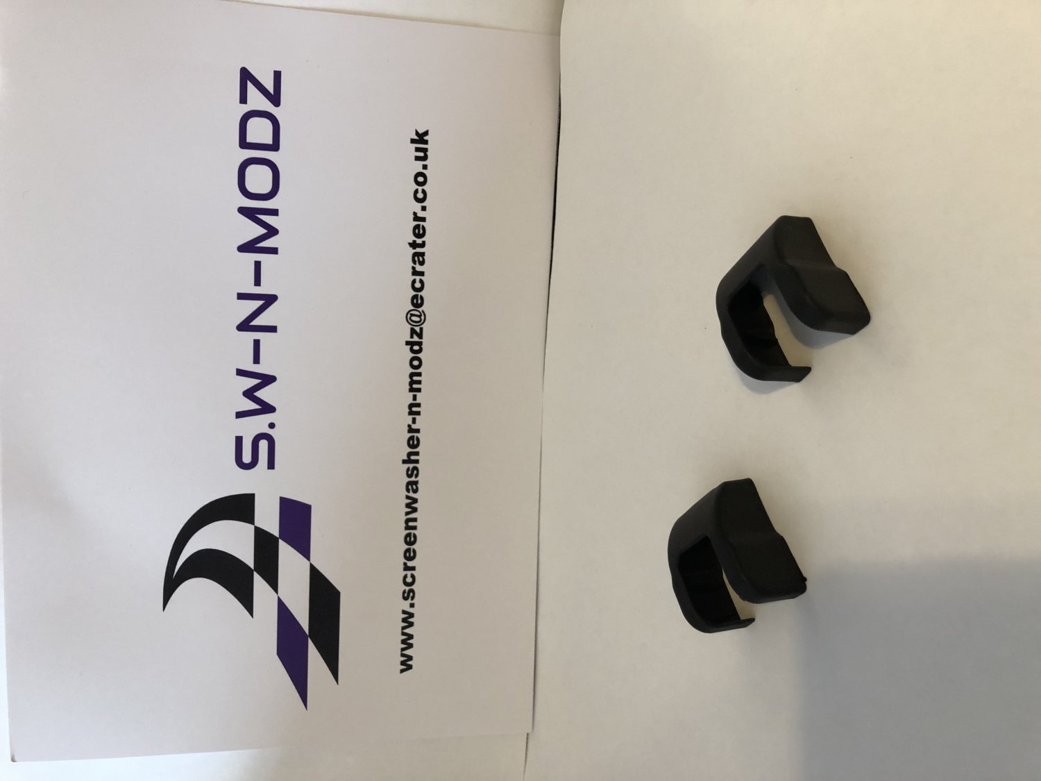 Door stop covers x2 black abs