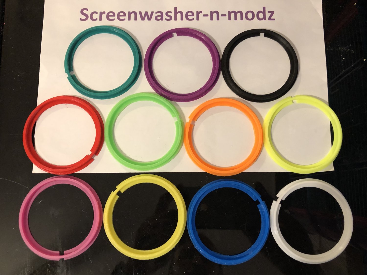 Ford focus st225 facelift halo ring 70 mm inserts different colours
