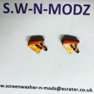 Electric Orange pearlescent Ford mist washers painted set of 2