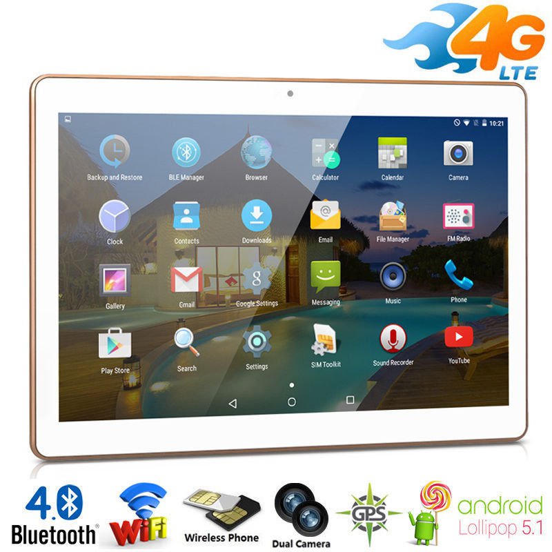 10"inch 4G Phone Call Android5.1 Tablet PC 16GB Dual SIM/Cam Quad Core WIFI GPS