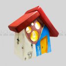 Little house nightlight, wooden table lamp, night light, LED nightlight